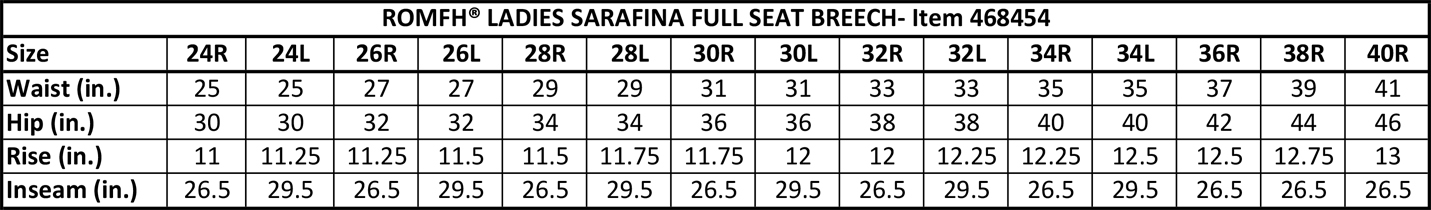 468454- Romfh Sarafina Full Seat Breech